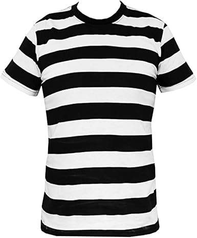 Black and white horizontal striped shirt Clearance