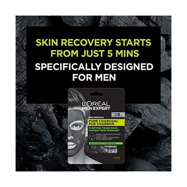 LOreal-Men-Expert-Pure-Charcoal-Purifying-Tissue-Face-Mask-for-Men-30g L'Oréal Men Expert Pure Charcoal Purifying Tissue Face Mask for Men 30g