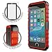 iPhone 5s Case, BUDDIBOX [Wave] Slim Rugged Durable Protective Case with Kickstand for Apple iPhone 5 and 5s, (Red)