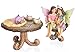 Joykick Fairy Garden Bistro Kit - Miniature Hand Painted Figurine Statues with Accessories - Set of 11pcs for Your House and Lawn Decor