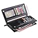 DDLBiz Fashion Leather Men's Wallet Business Long Wallet Zipper Purse (Black)
