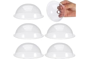 Gadpiparty 20pcs Half Ball Clear Plastic Candy Dome, Candy Domes, for Crafts DIY Snow Globe Replacement Small Cloche Display
