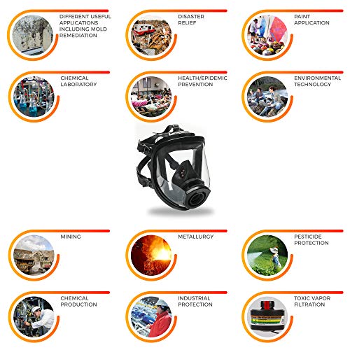 Full Face Respirator Safety Mask - Thumbnail 6