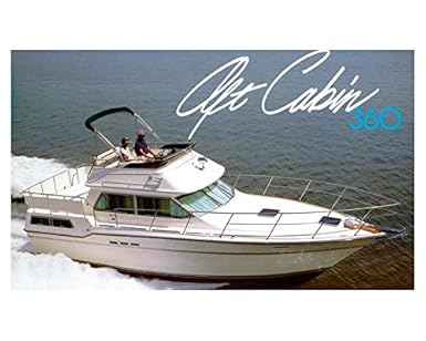 Amazon Com 1986 Sea Ray 360 Aft Cabin Power Boat Photo Poster