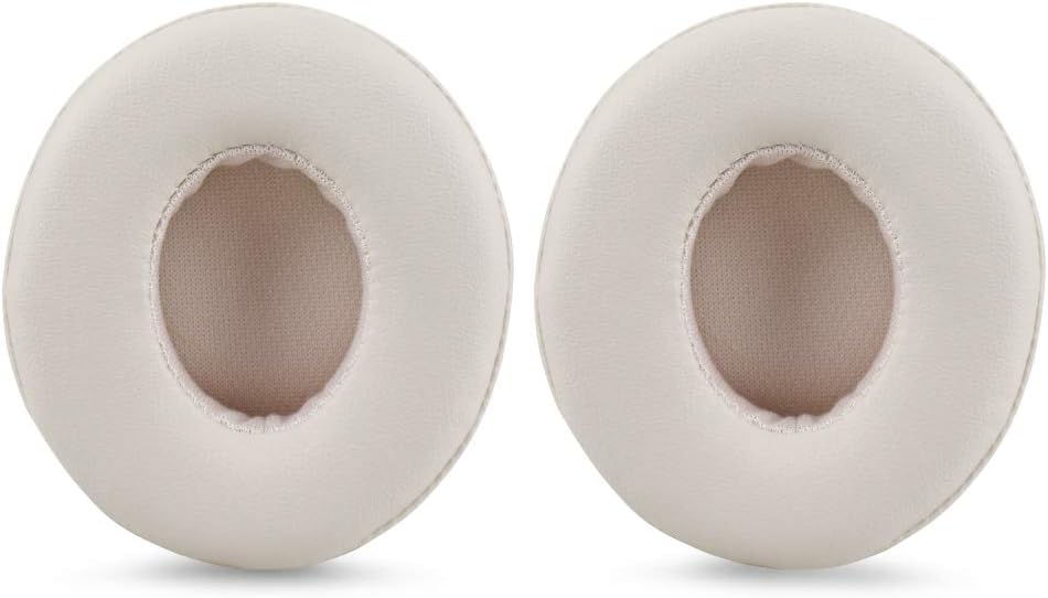 Beats Solo 2.0/3.0 Replacement Earpads, Protein Leather/Memory Foam Ear Cushion Pads Cover Ear Cups for Beats Solo 2.0/3.0 Wireless On Ear Headphones ONLY,Beige