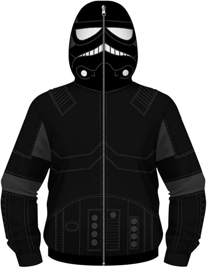 full face zip up hoodie