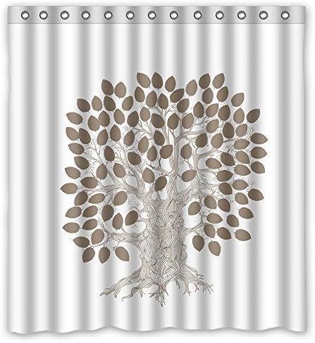 NASAZONE The Tree Christmas Shower Curtains Of Polyester Width X Height / 66 X 72 Inches / W H 168 By 180 Cm Decoration Gift For Wife Boys Boys Him Kids. Durable (fabric)