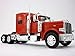 Peterbilt 389 Truck Diecast Metal 1/32 Scale Truck Model - RED