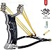 ZQQ Hunting Slingshot,Heavy Duty Wrist Rocket Slingshot Sling Shot for Adult Outdoor Catapult Slingshot with 2 Rubber Bands 100