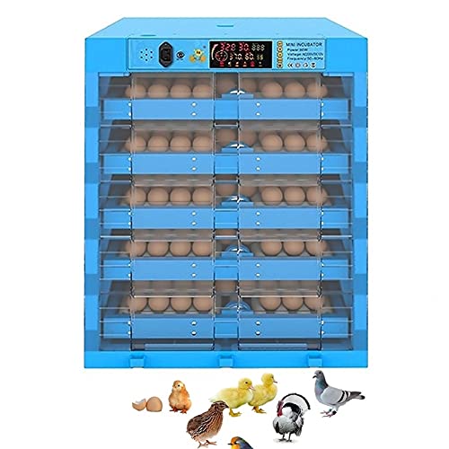 CHICTI Brutmaschine Vollautomatisch Hühner 320 Eier Temperatur Und Feuchtigkeitsregulierung LED-Kerze Für Chicken Duck…