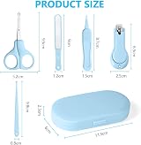 Vicloon 5-in-1 Baby Nail Care Set Clippers Scissors Tweezers Earpick Nail File view 2
