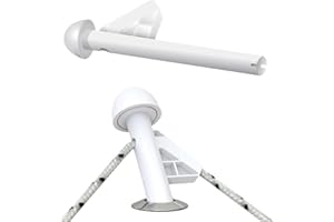 DO-LITTLE FENDER ADJUSTERS DL Fender Rod Holder For Boat Fenders - Effortless Fender Management With Versatile Boat Docking Tool - Multifunctional Fender Adjuster Holder Also Doubles as Boarding and Exiting Handle - White