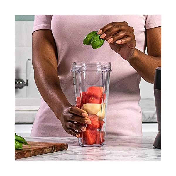 Ninja Blender with Auto-iQ [BN495UK] 1000 W, 2 x 700 ml Cups, Black/Silver