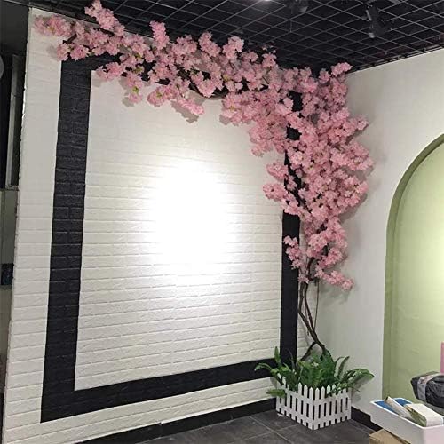 LYWIR Pink Cherry Blossom Tree/Artificial Flower Fake Vines for Wedding Party Home Wall Indoor and Outdoor Decoration