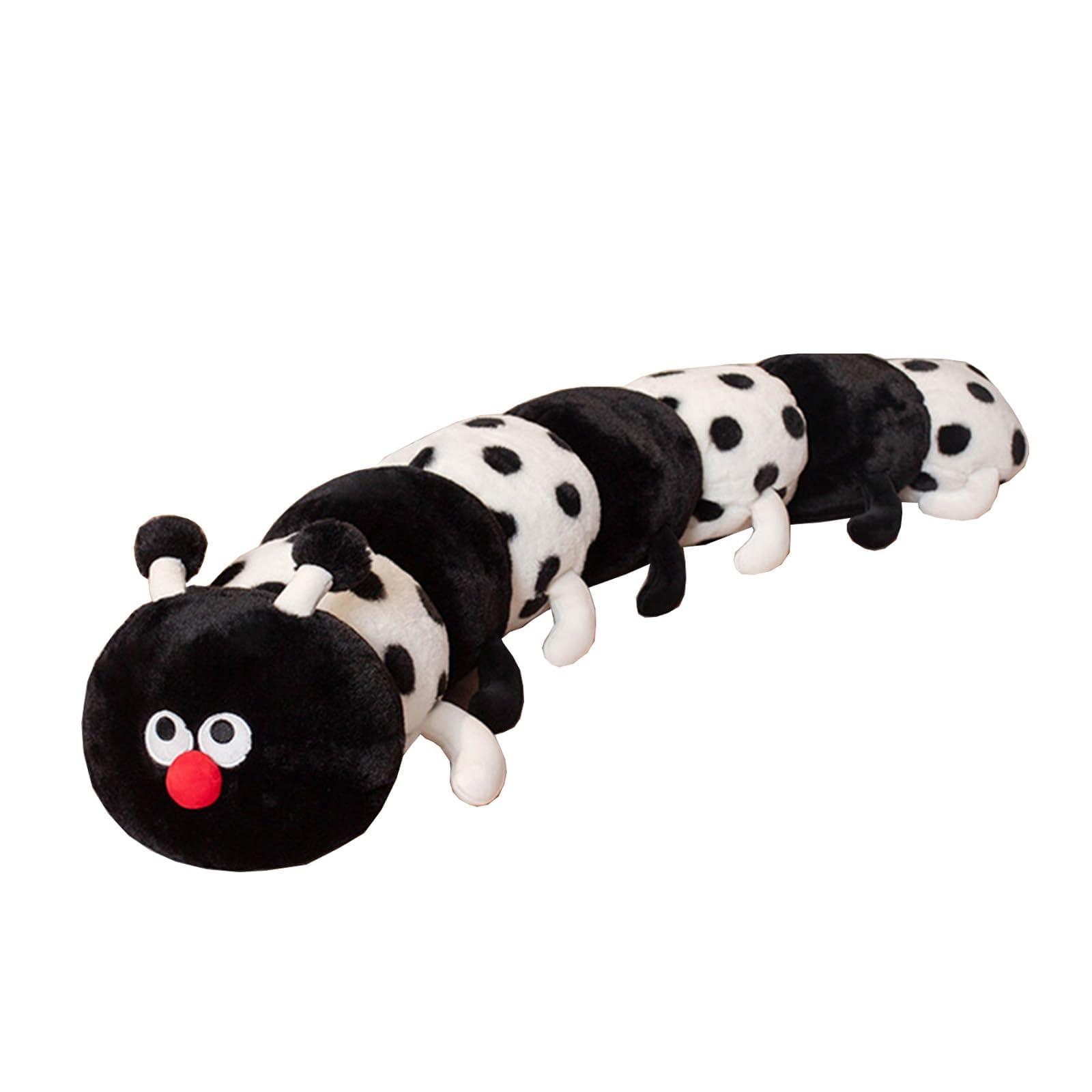 Photo 1 of Hofun4U Caterpillar Stuffed Long Plush Pillow - Home Decoration Christmas Birthday for Kids Adults (Black,35 inch)