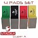 Stadea HPW107K Diamond Hand Polishing Pads - Glass Marble Concrete Stone Hand Polishing, 4 Pads Set primary
