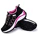 JINGJING Women's Lightweight Athletic Running Shoes Black Mesh Breathable Sports Fitness Jogging Sneakers