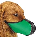 Pro-Guard Pets Softie Muzzle for Dogs, Large Green