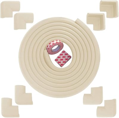 Fairy Baby Edge & Corner Guards Cream 19.7ft 8 Corner Guards Childproofing