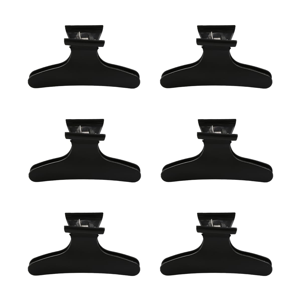 Luckious Butterfly Hair Clips - Set of 6 Black Butterfly Claw Hair Clips Ladies Hairdressing Tools Professional Hairdressing Tools Styling Accessories Salon Clips for Stylish Hairstyles