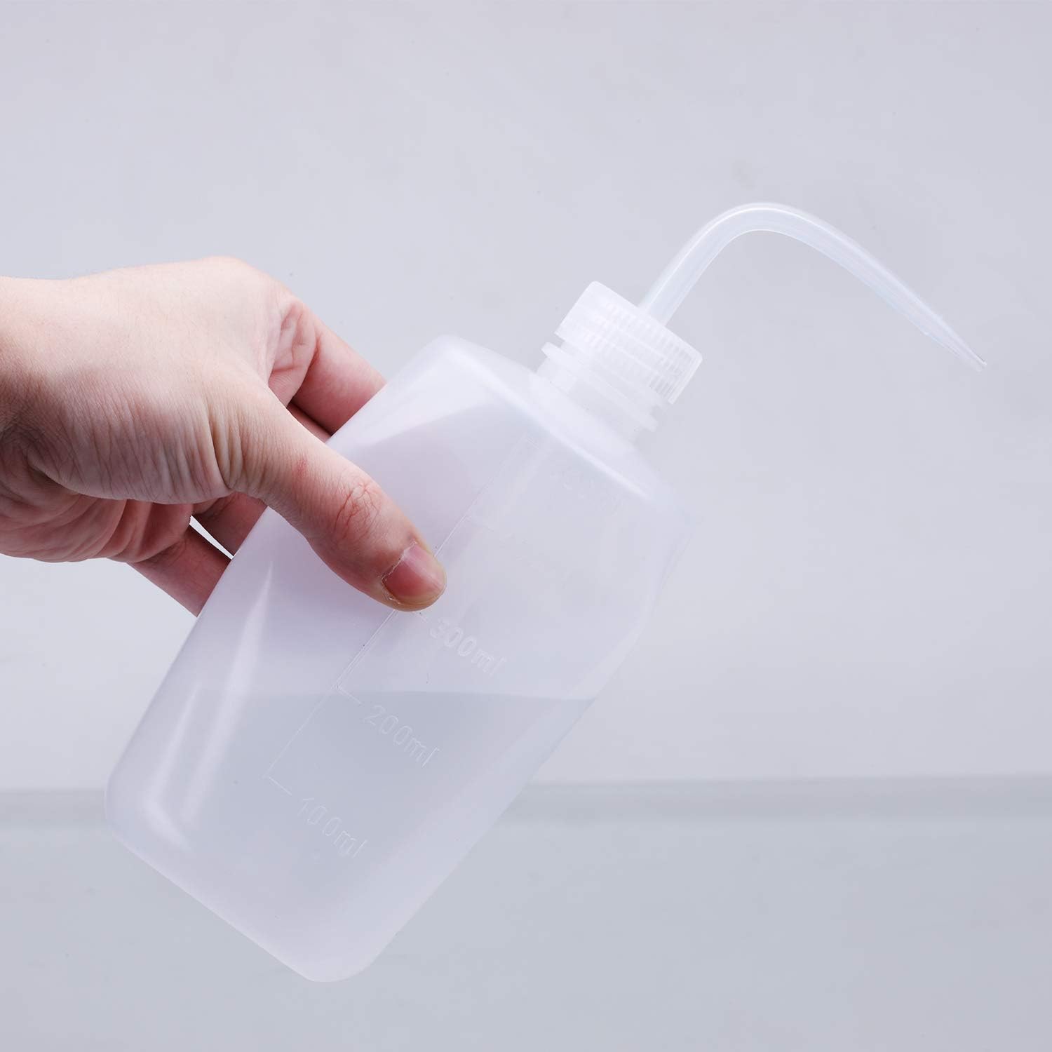 Wash bottle, 3 Pack LDPE Squeeze Bottles, Safe Plastic Low Density Polyethylene Watering Bottle with Narrow Mouth, for Chemistry, Industry, Lab & Gardening, 500ml / 17oz, 250ml / 8.5oz, 150ml / 5.1oz: Home Improvement