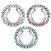 Nipple Rings non pierce pair Clip On Nipple Ring with Multi Paved Gem Cicle