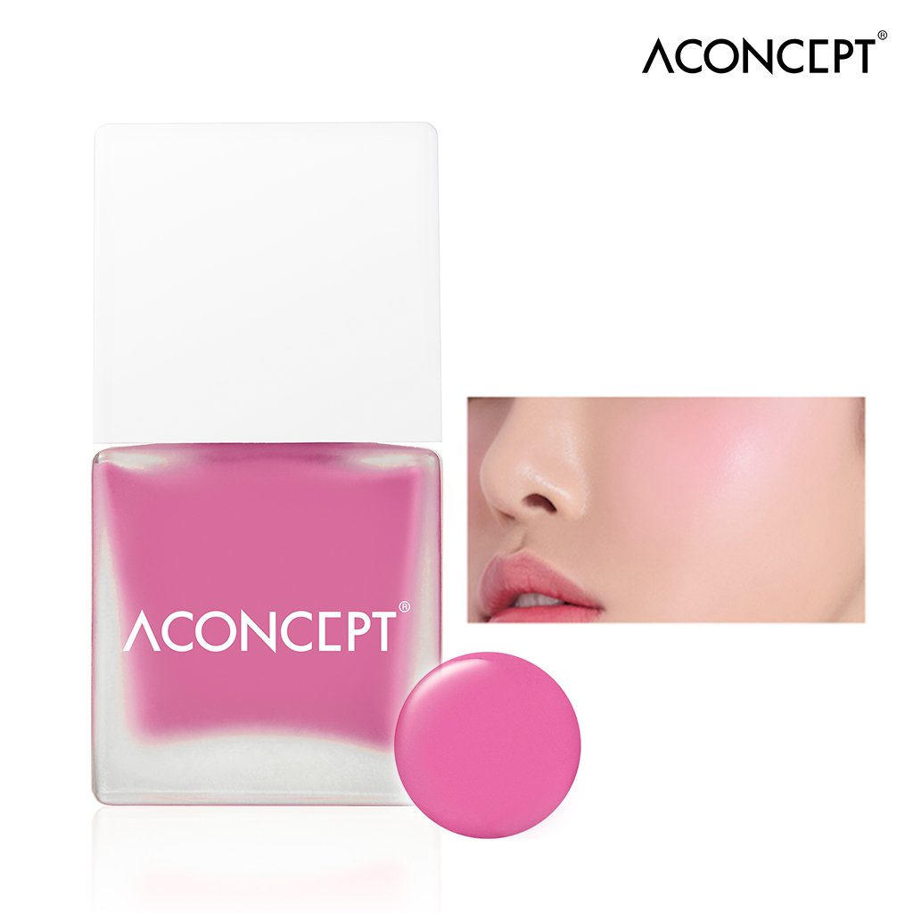 [ACONCEPT] Cheek Me 10g (#1 Marry me) - Watercolor Cheek Liquid Blusher, Easy to Blush Makeup, Not Sticky Fresh Oil Base Water Fit Texture, Natural Daily Color