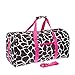 Giraffe Print 22" Luggage Duffle Bag (Black/White/Pink)