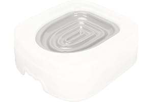 Luqeeg Professional Cat Trainer, Reusable Urinal Seat with Blue Tray, Teach Cat to Use Toilet (Grey)