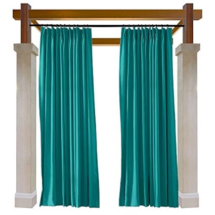 Amazon Com Macochico Outdoor Indoor Curtains Pinch Pleat Water