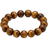 Tiger Eye Bracelet for Men and Women – Natural Crystal Healing Bracelet with Gift Box | Mens Beaded Bracelet for Protection, Courage, Confidence & Career Success