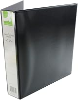 Q-Connect 40mm A4 Presentation 4D Ring Binder Black view 2