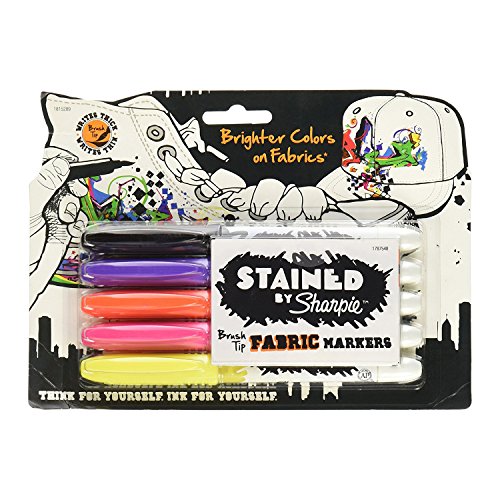 Sharpie Brush Tip Fabric Markers, (1815289)