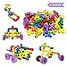 FUNTOK Tube Building Blocks Set Assembling Toys DIY Pipeline Blocks with Wheels 72 pcs Interlocking Set Construction Building Blocks for Kids