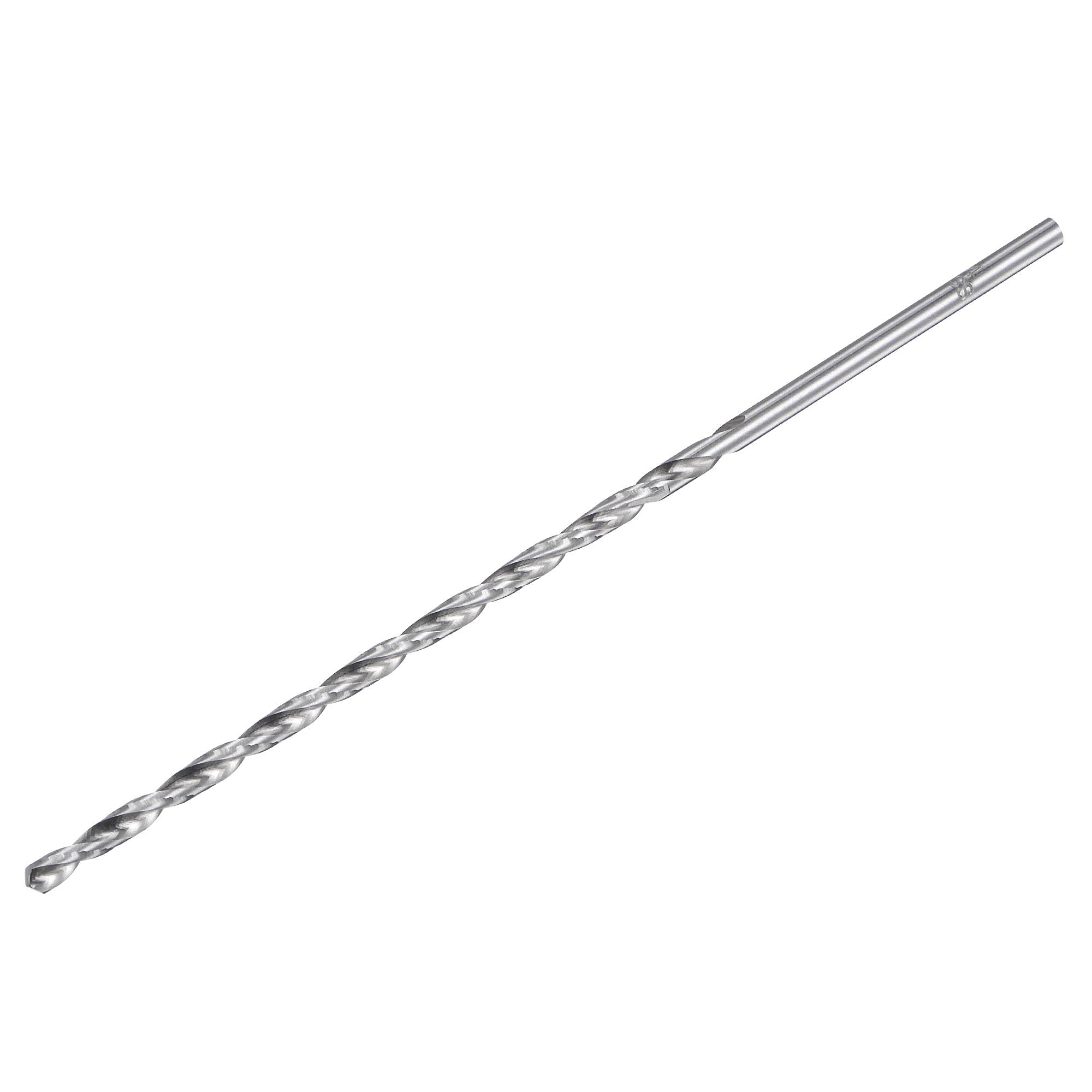 sourcing map HSS(High Speed Steel) Straight Shank Jobber Twist Drill Bit 4mm Drill Diameter Extension 160mm Length