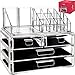 Acrylic Vanity Makeup Cosmetic Organizer -16 slot 4 box drawer storage organizers for make up brushes