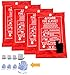 JJ CARE Fire Blanket – 4 Packs with Hooks and Gloves – 40” x 40” Fire Blankets Emergency for Home and Kitchen, High Heat Resistant and Flame Protection for Kitchen, Car, Office, Camping & Home Safety