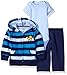 Gerber Baby Boys' 3 Piece Hooded Jacket, Bodysuit and Pant Set, Bulldozer, 0-3 Months