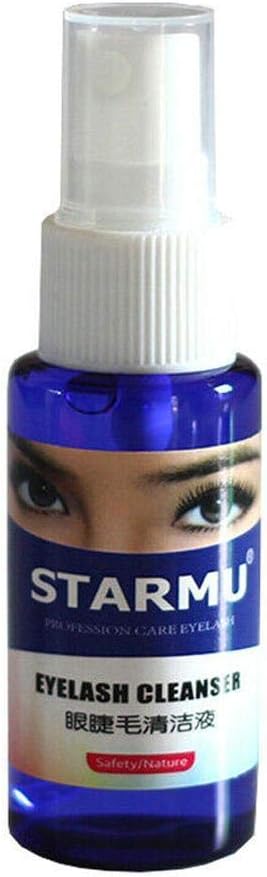 Natural Eyelash Extension Cleanser, Eyelash Shampoo Foaming Eyelid Cleanser For Natural Lashes Extension Makeup & Mascara Remover Professional Salon (30ML)
