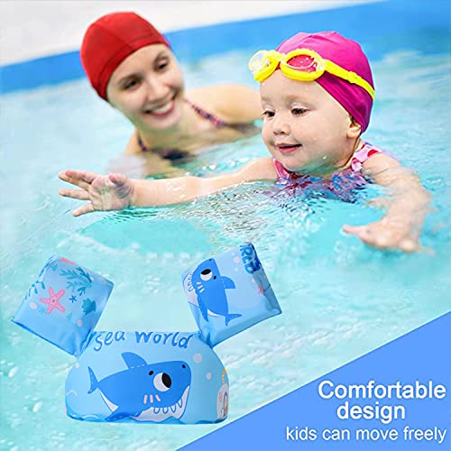 GGEROU Toddler Swim Vest，Kids Water Wings Arm Floaties for 30-50 Pounds,Infant Safety Swim Aid Jumper Inflatable,Swim Arm Bands,Float Sleeves Swimming Armbands for Sea/Pool/Beach/Training