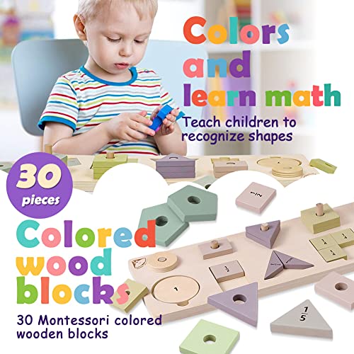 Jade Hare Montessori Wooden Toys for 3+YearOld Boys Girls Toddlers