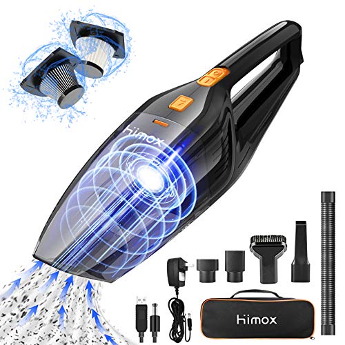 HIMOX 8000pa 120W Strong Suction Car Vacuum, Rechargeable Cordless Hand