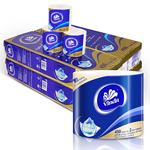 Vinda 2Ply Ultra Soft Strong Bath Tissue / Toilet Paper 48 Double