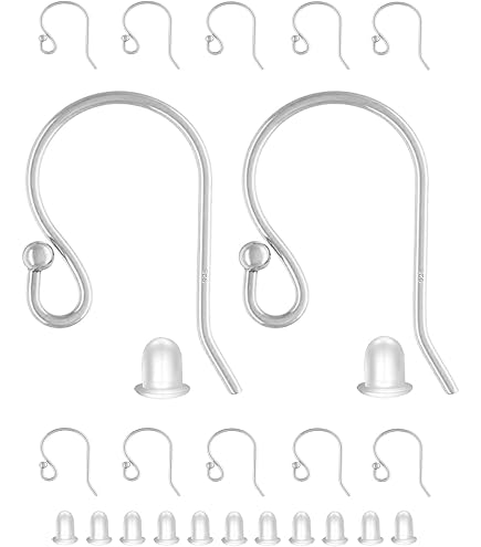 Lot De 200 Crochets Pour Boucles D'Oreilles En Argent Sterling - Pour Création Bijoux - Neuf