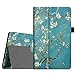 Fintie Folio Case for Amazon Fire HD 8 (Previous Generation - 6th) 2016 Release - Slim Fit Premium Vegan Leather Standing Protective Cover with Auto Wake/Sleep, Blossom