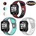 CAVN 3-Pack Compatible Fitbit Versa Bands for Men Women, Sweat Resistant Replacement Accessory Strap Bracelet Compatible Fitbit Versa Smartwtach (L/6.8