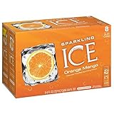 Sparkling Ice, Orange Mango, 8 Ounce, 8 Count