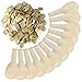 Mudder 12 Pieces Gold Confetti Balloons Clear Balloons 12 Inches with 20 g Golden Paper Confetti Dots for Party Decorations