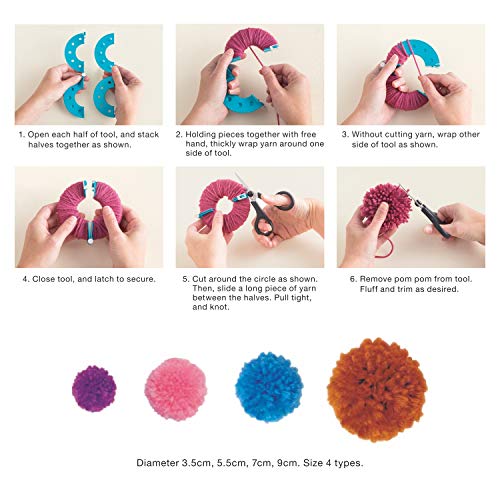 3 LAYOER+Knitting+Pompom+Needle+Circle