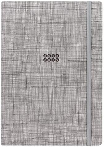 Letts Edge 2019-2020 Academic Mid Year A5 Size Week to View Diary (Grey)